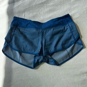 Size 8 blue lululemon shorts